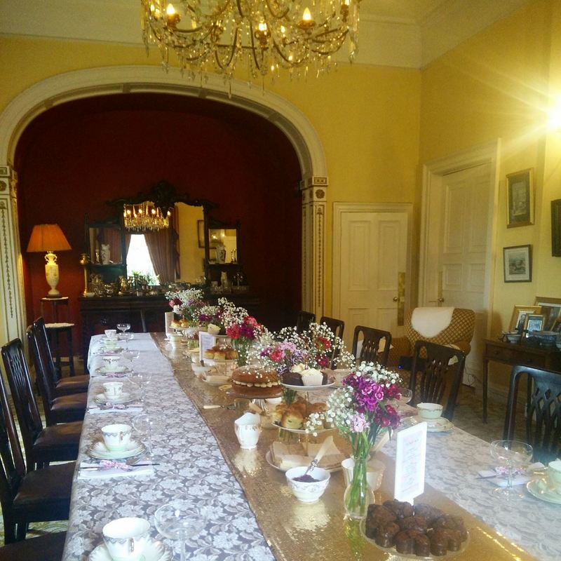 Afternoon tea for a hen party in Blanchville House, Kilkenny