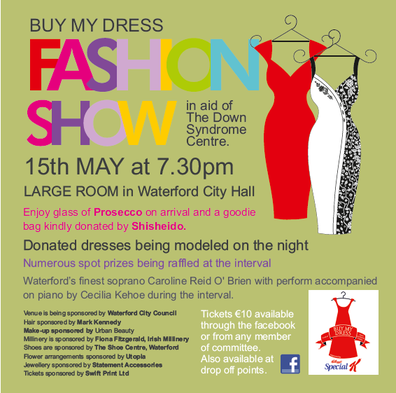Buy My Dress Waterford Fashion Show 15th May 2014