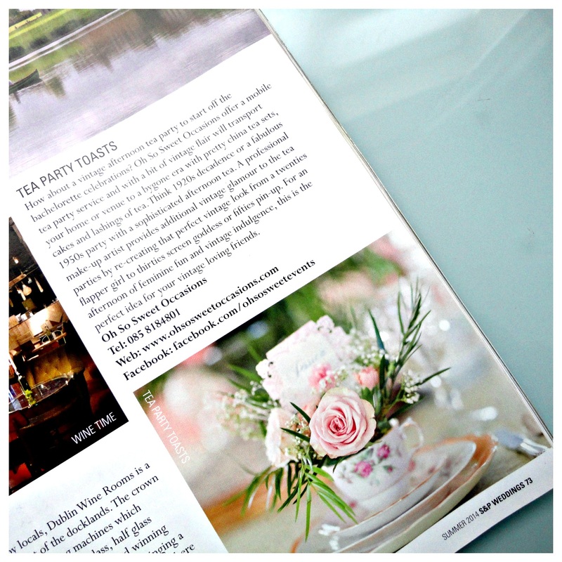 Oh So Sweet Occasions in the latest issue of Social and Personal Weddings magazine.