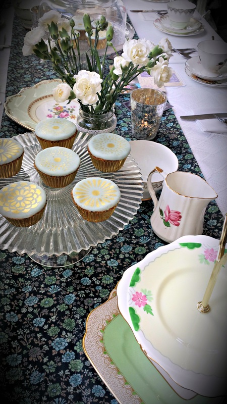 Cupcakes and vintage china