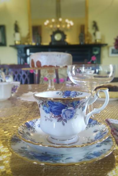 Afternoon tea party in Blanchville House, Kilkenny