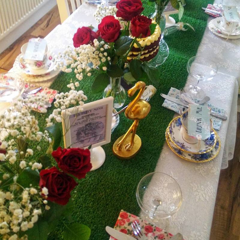 Mad Hatter's afternoon tea party baby shower